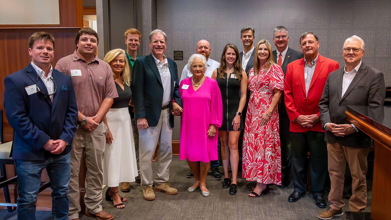 Prestage family members with chancellor and CALS leaders